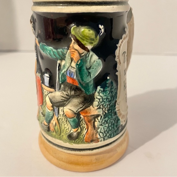 Vintage Mini DBGM Western Germany Lidded Beer Stein Collectible Barware - Picture 4 of 9